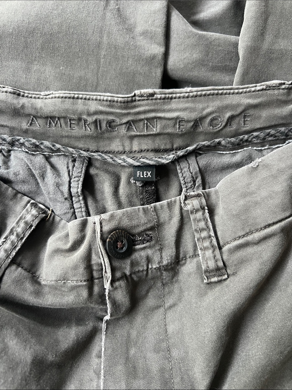 American Eagle Outfitters Men’s Gray Relaxed Flex Jeans
